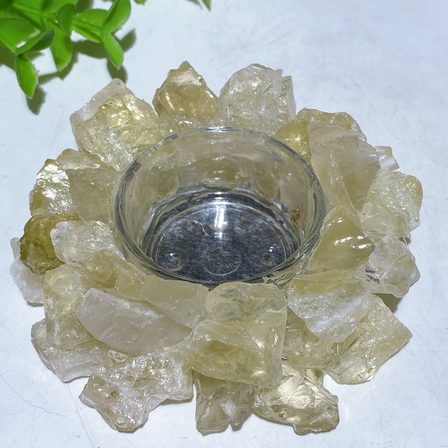 3.6" Crystal Candle Holder Crystal Healing Bulk Wholesale