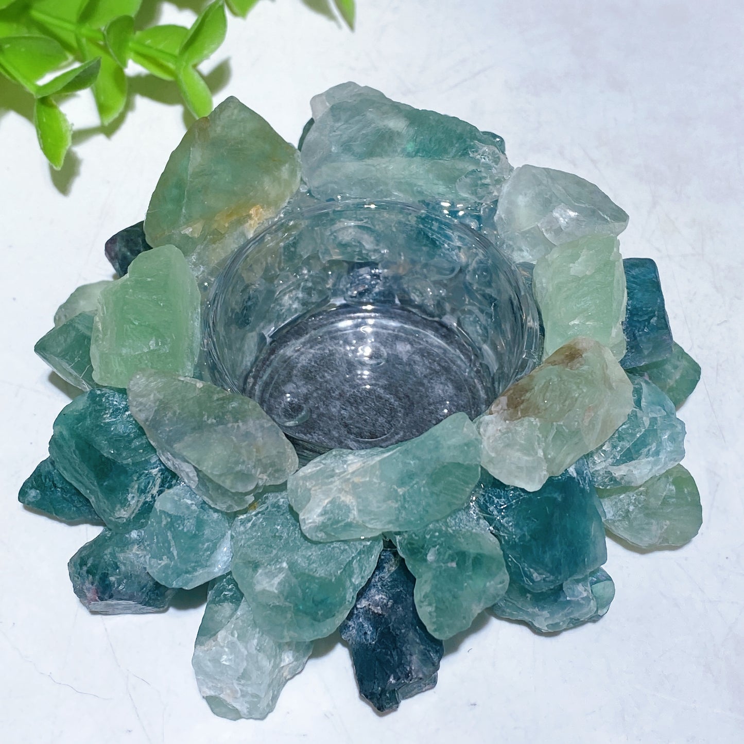 3.6" Crystal Candle Holder Crystal Healing Bulk Wholesale