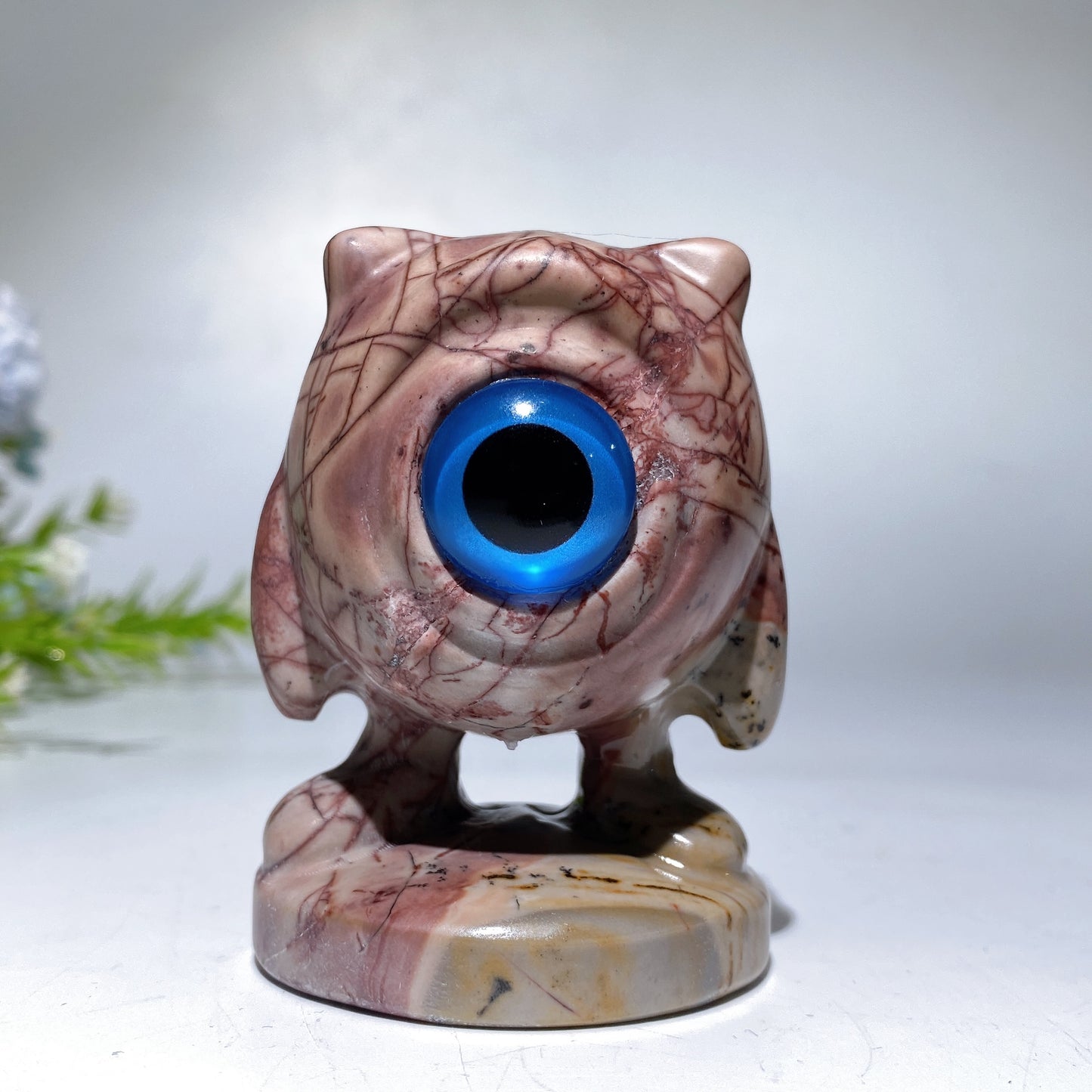 2.8" Crystal Michael Wazowski Carving Monsters Inc. Character Crystal Healing Bulk Wholesale