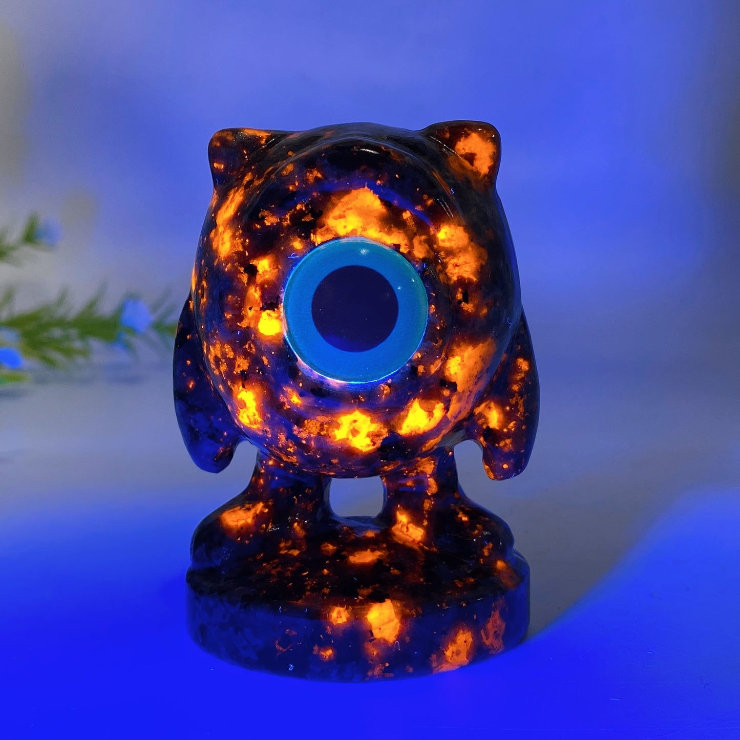 2.8" Crystal Michael Wazowski Carving Monsters Inc. Character Crystal Healing Bulk Wholesale