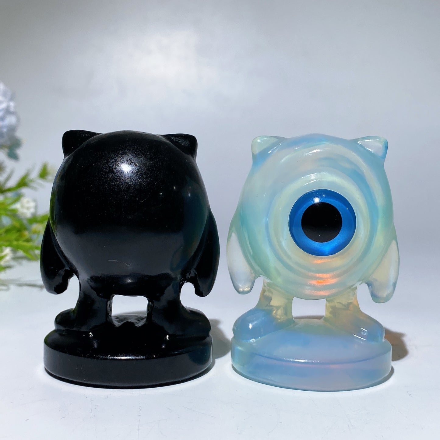 2.8" Crystal Michael Wazowski Carving Monsters Inc. Character Crystal Healing Bulk Wholesale