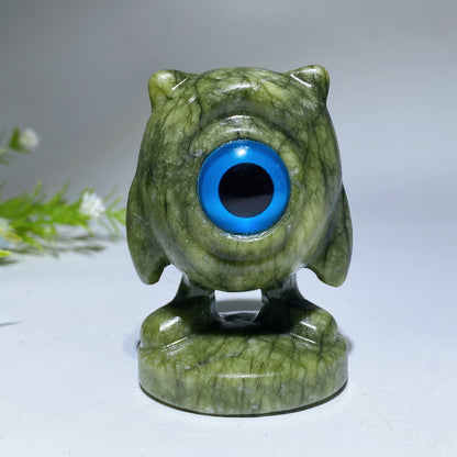 2.8" Crystal Michael Wazowski Carving Monsters Inc. Character Crystal Healing Bulk Wholesale