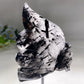 6.2" Black Tourmaline in Quartz Butterfly Fairy Carving Crystal Healing Bulk Wholesale