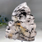 6.2" Black Tourmaline in Quartz Butterfly Fairy Carving Crystal Healing Bulk Wholesale