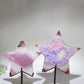 4.8"-6.2" Druzy Pink Agate Star Carving Crystal Healing Bulk Wholesale