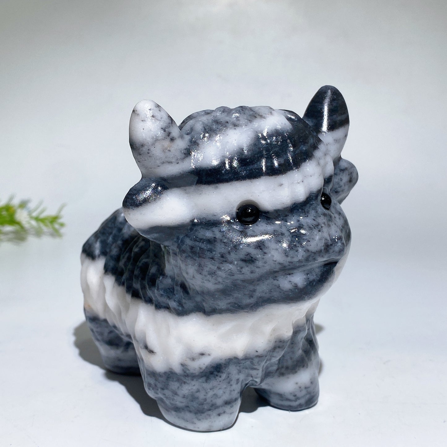 4.2"-4.6" Crystal Cattle Carving Crystal Healing Bulk Wholesale