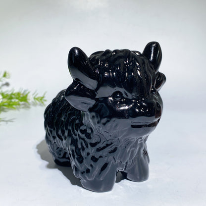 4.2"-4.6" Crystal Cattle Carving Crystal Healing Bulk Wholesale