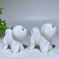 2.1" White Jade Dog Carving Crystal Healing Bulk Wholesale