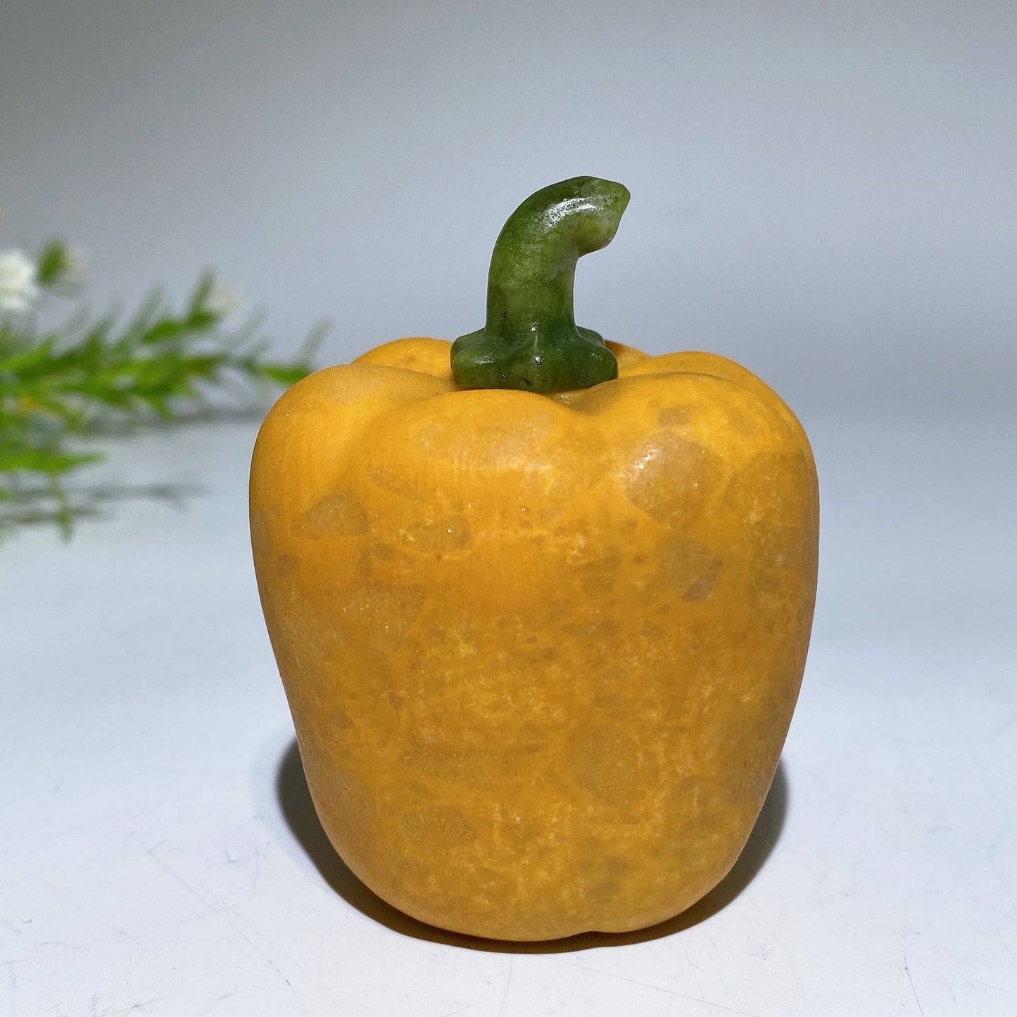 2.3" Crystal Sweet Pepper Vegetable Carving Crystal Healing Bulk Wholesale