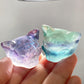 1.3" Crystal Cat Head Carving Crystal Healing Bulk Wholesale