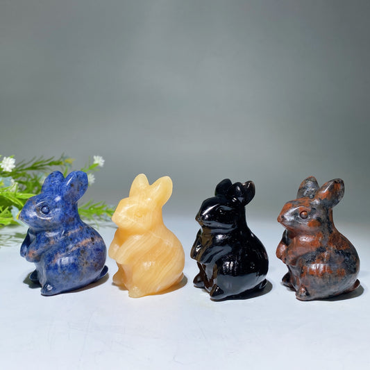 2.3" Crystal Rabbit Carving Crystal Healing Bulk Wholesale