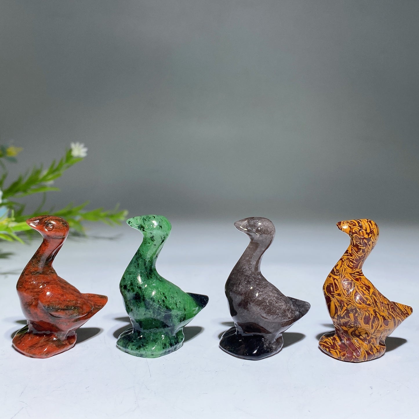 1.6" Crystal Goose Carving Crystal Healing Bulk Wholesale