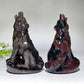 4.5" Silver Obsidian Garnet Wolf Carving Crystal Healing Bulk Wholesale