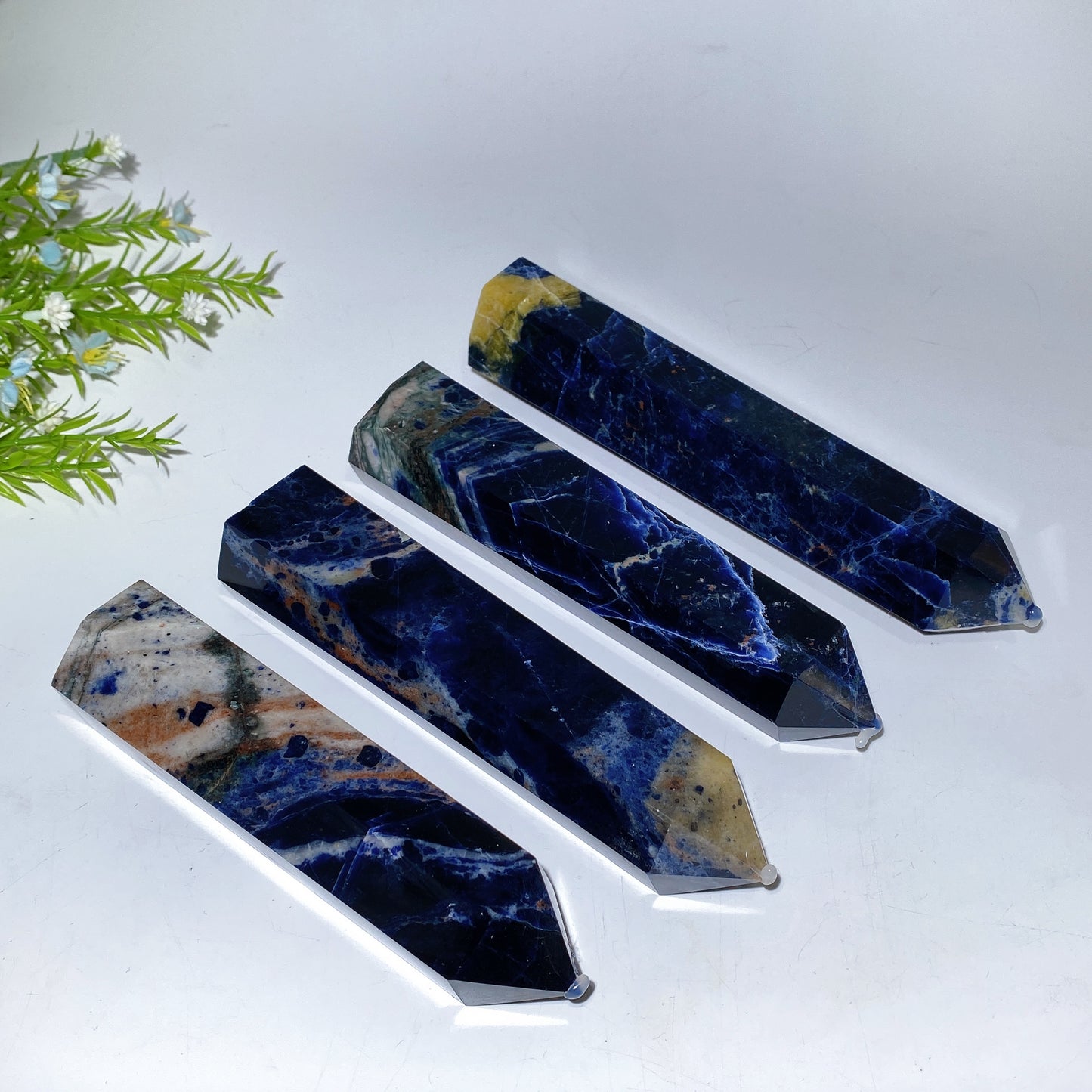 10-20cm Sodalite Point Tower Carving Crystal Healing Bulk Wholesale