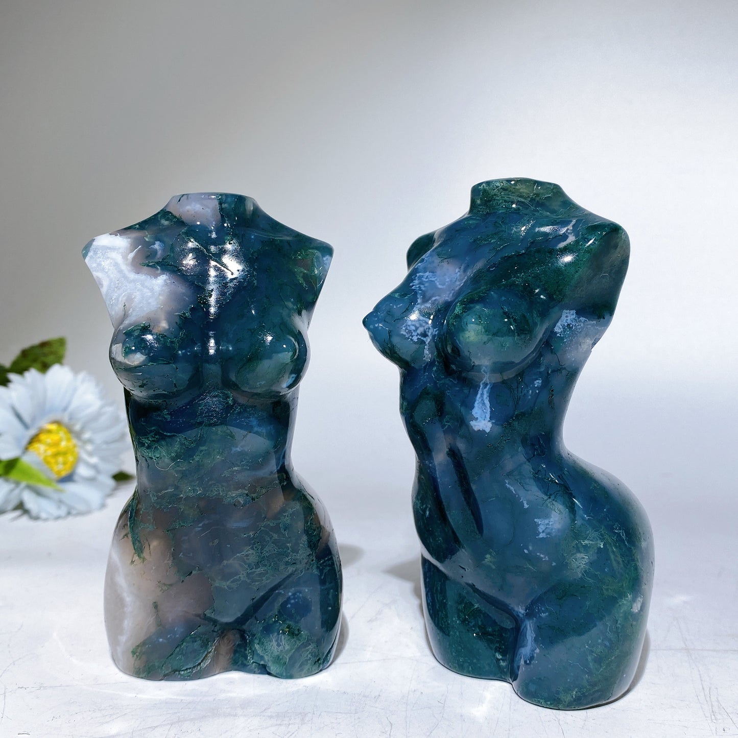 4.6" Moss Agate Model Carving Crystal Healing Bulk Wholesale