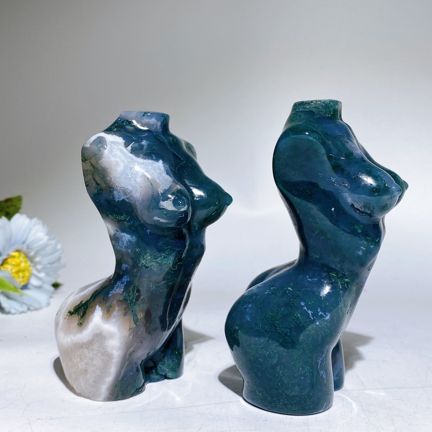 4.6" Moss Agate Model Carving Crystal Healing Bulk Wholesale