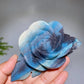 28cm Trolleite Hemimorphite Dream Amethyst Flower Carving with Stand Crystal Healing Bulk Wholesale