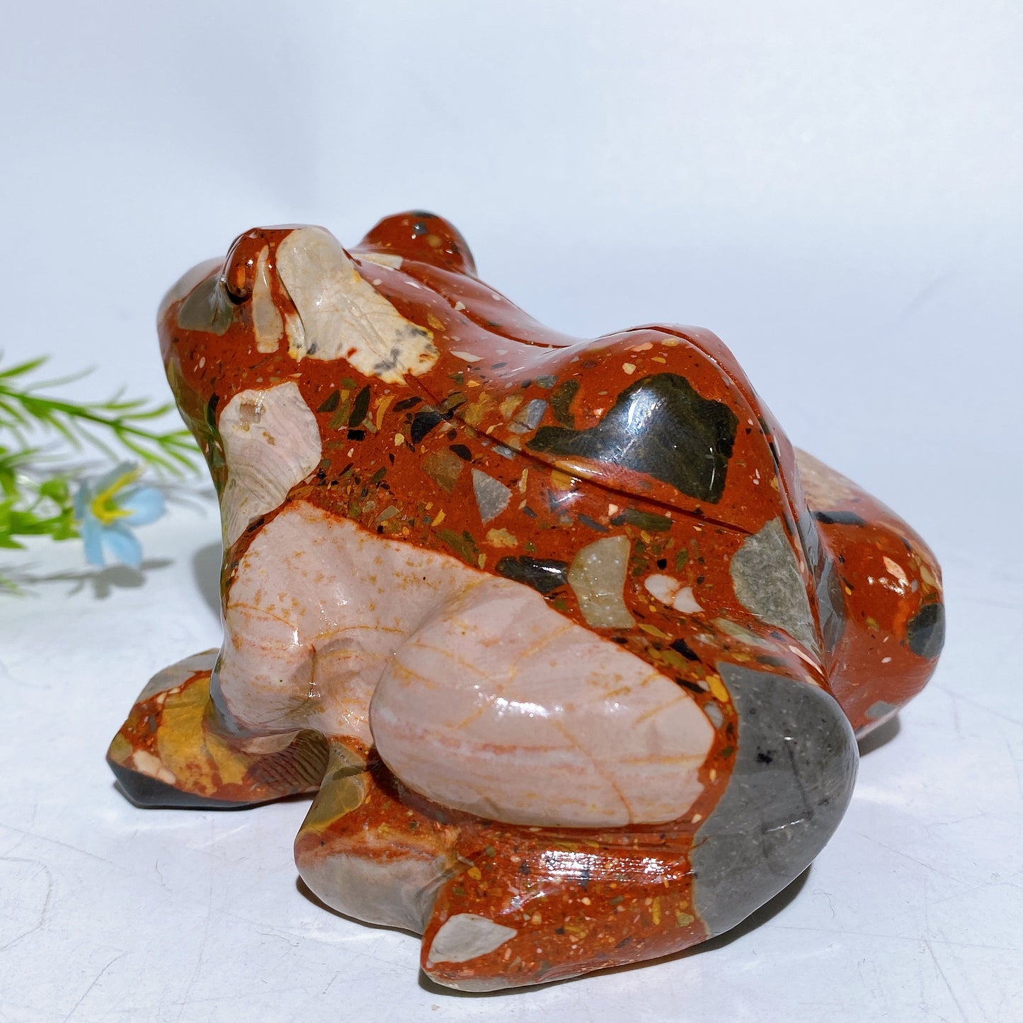 4.5" Jade Frog Carving Crystal Healing Bulk Wholesale