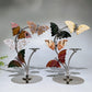 Silver Stand with Ocean Jasper Butterfly Carvings Decor Crystal Healing Bulk Wholesale