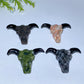 2.5" Crystal Bull Head Carving Crystal Healing Bulk Wholesale