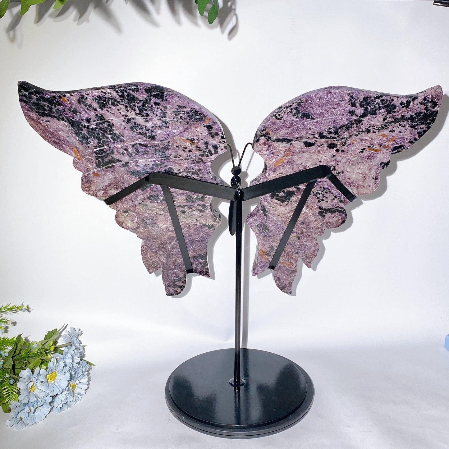 Large Unique Chaorite with Calcite Butterfly Wings with Stand Crystal Healing Bulk Wholesale