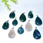 Moss Agate Water Drop Pendant Crystal Healing Bulk Wholesale