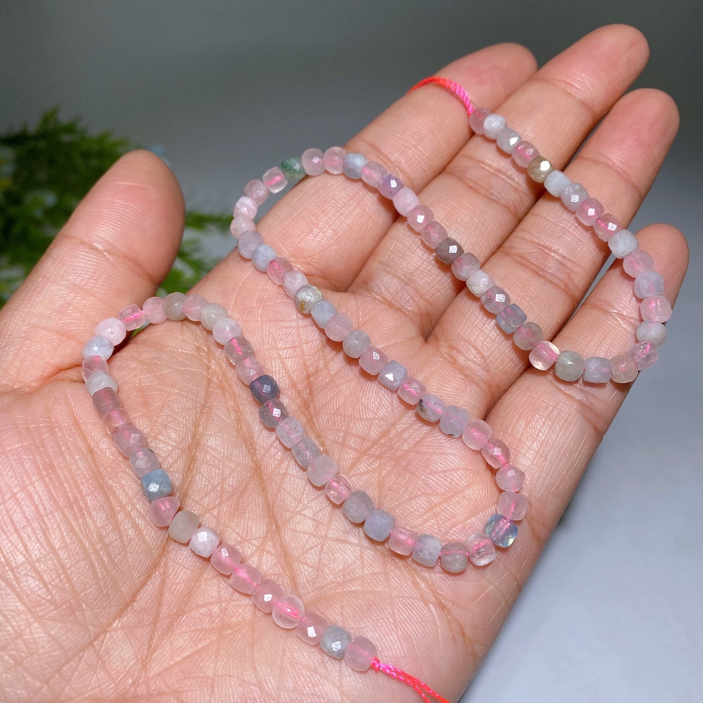 4mm Crystal Faceted Cube Bead String Crytal Healing Bulk Wholesale