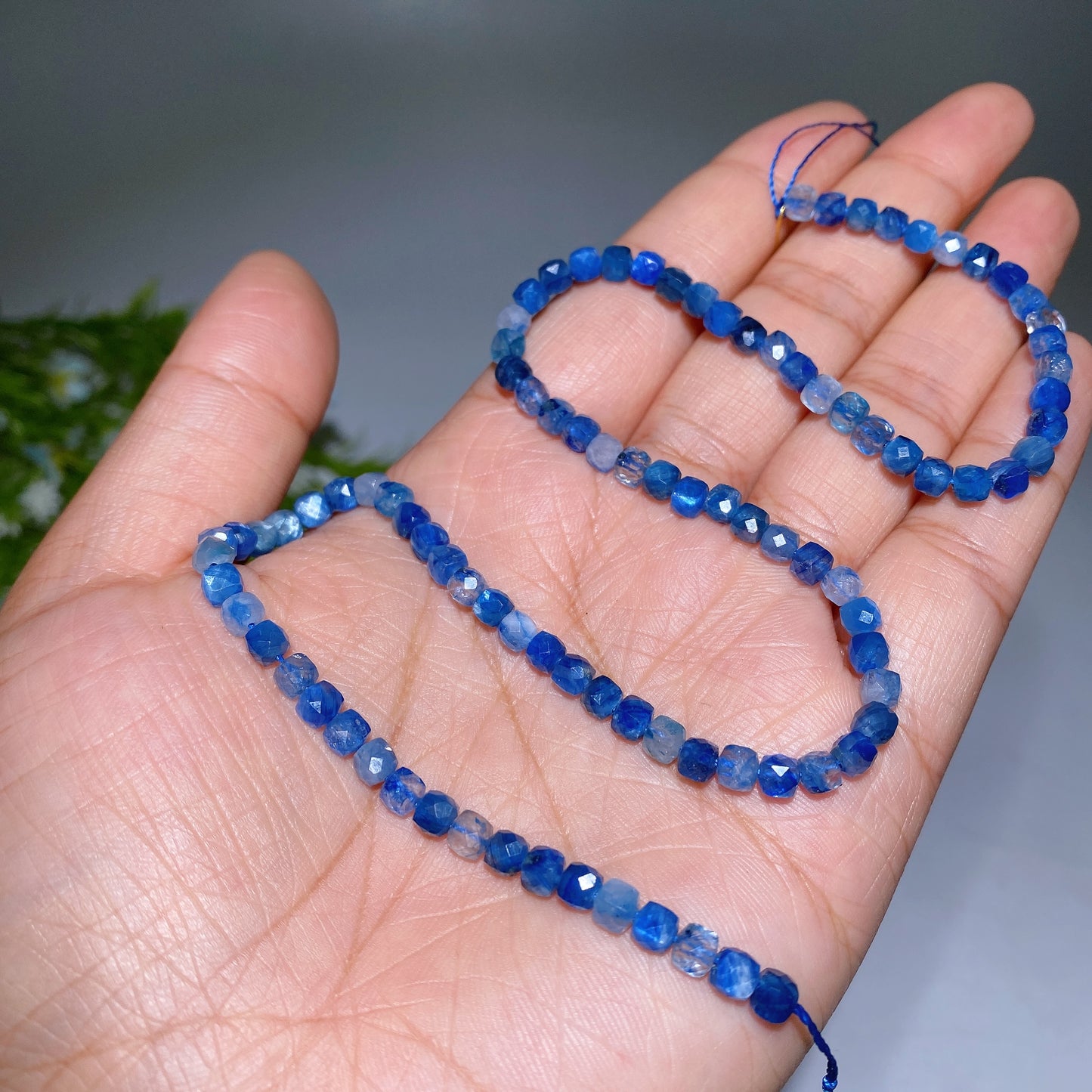 4mm Crystal Faceted Cube Bead String Crytal Healing Bulk Wholesale