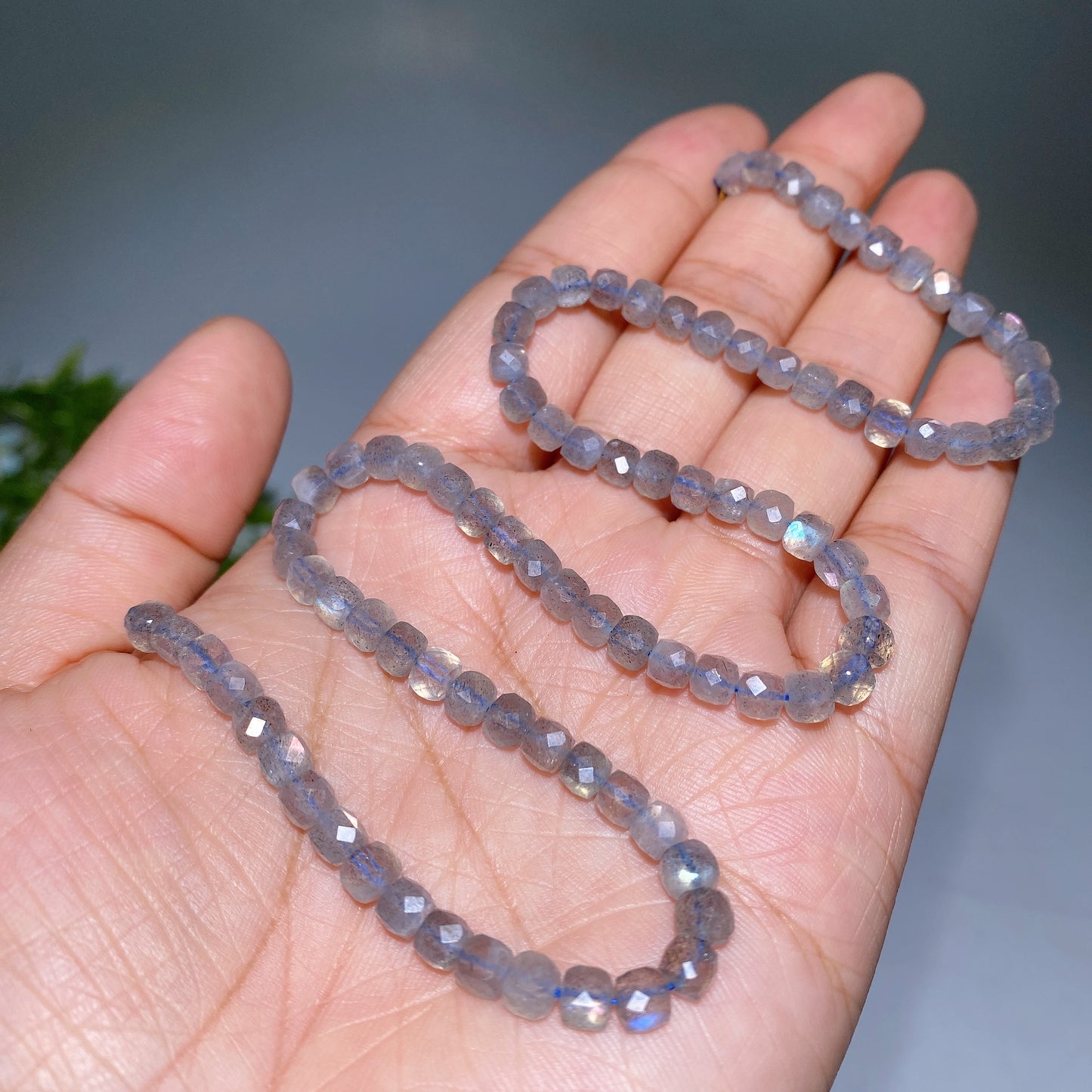 4mm Crystal Faceted Cube Bead String Crytal Healing Bulk Wholesale