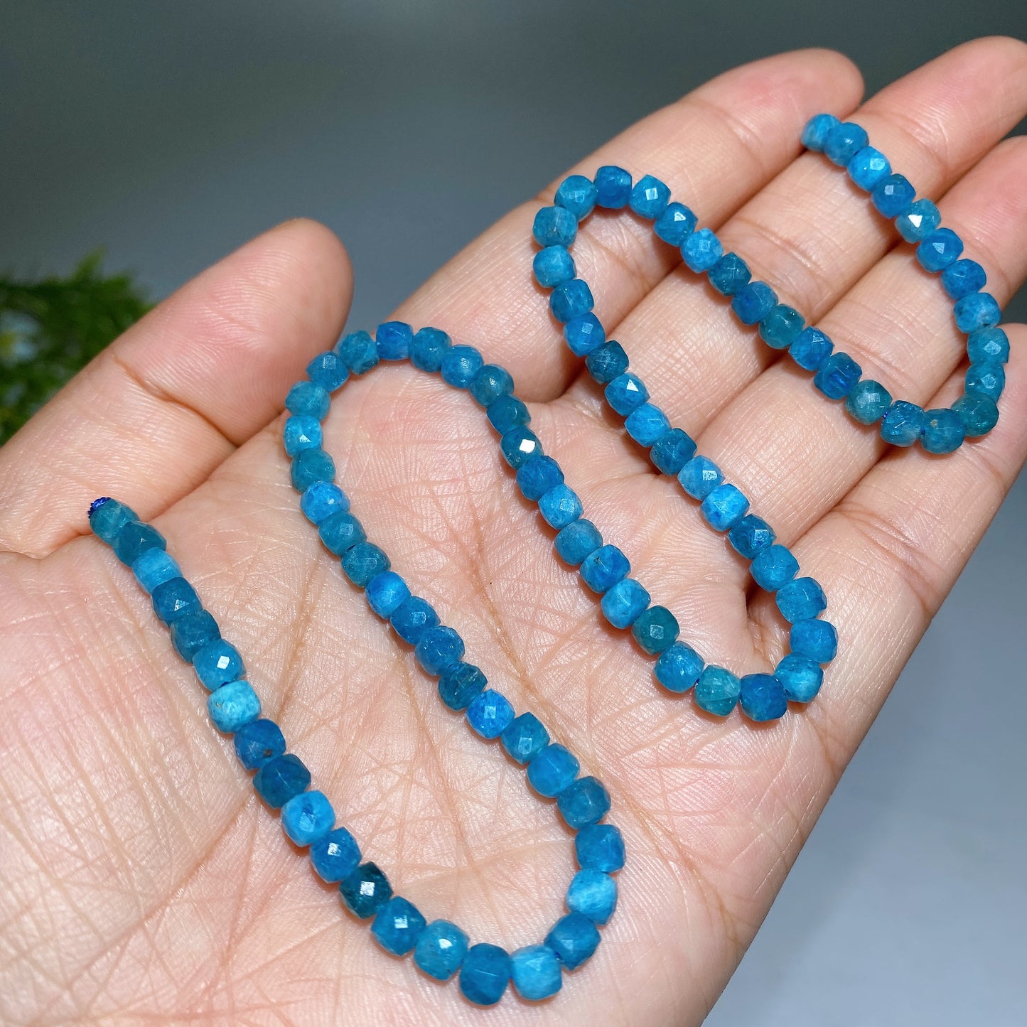 4mm Crystal Faceted Cube Bead String Crytal Healing Bulk Wholesale