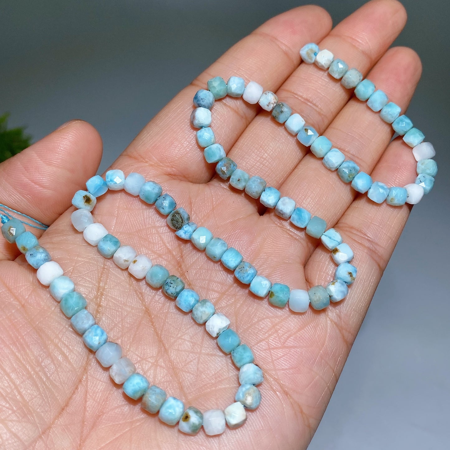4mm Crystal Faceted Cube Bead String Crytal Healing Bulk Wholesale