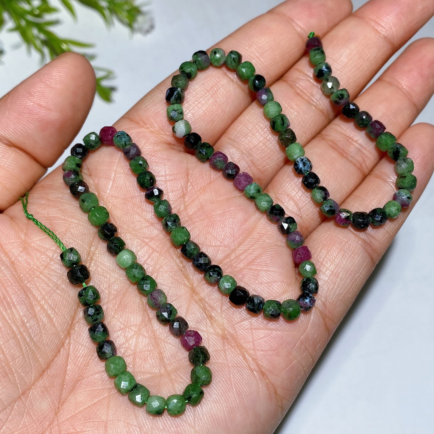 4mm Crystal Faceted Cube Bead String Crytal Healing Bulk Wholesale