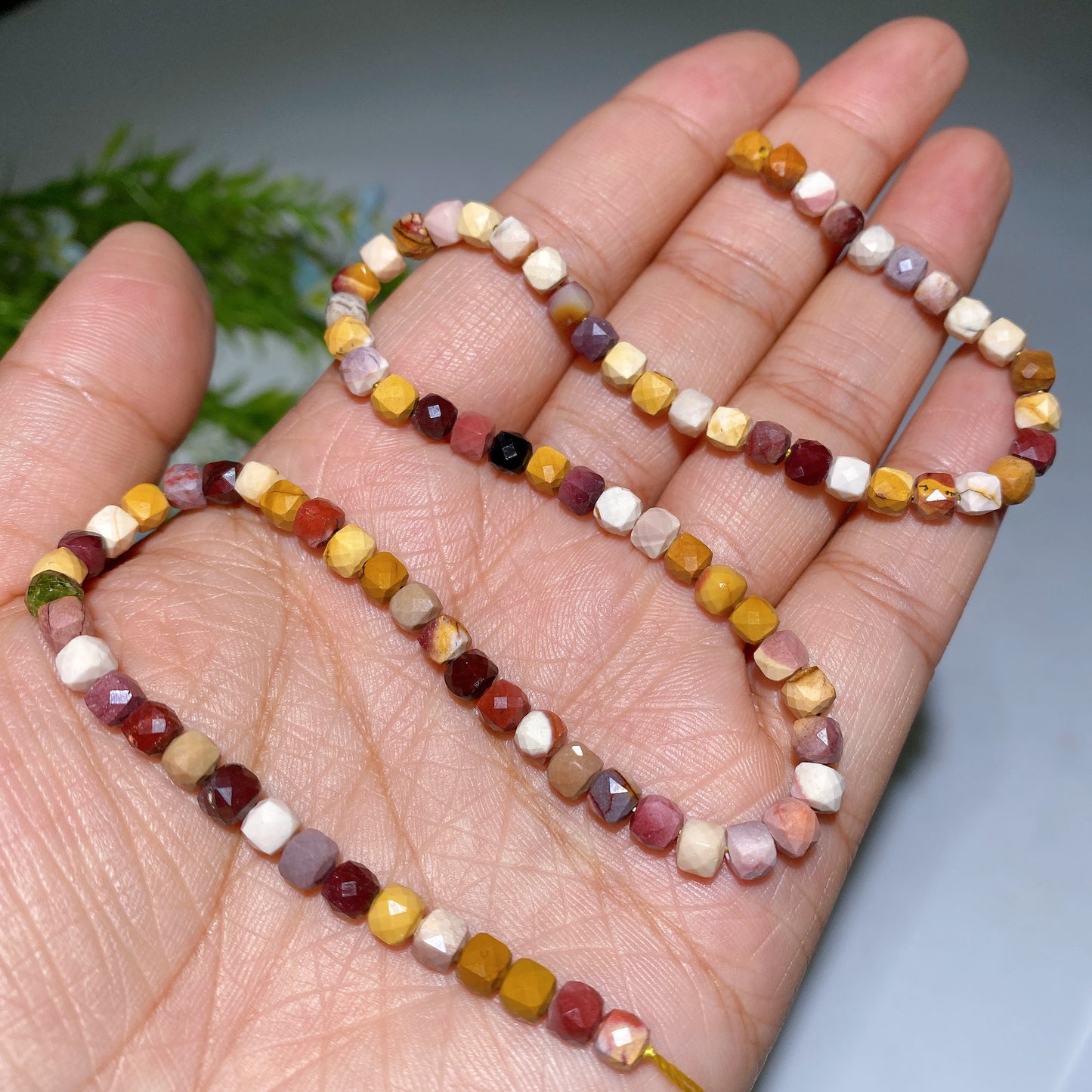 4mm Crystal Faceted Cube Bead String Crytal Healing Bulk Wholesale