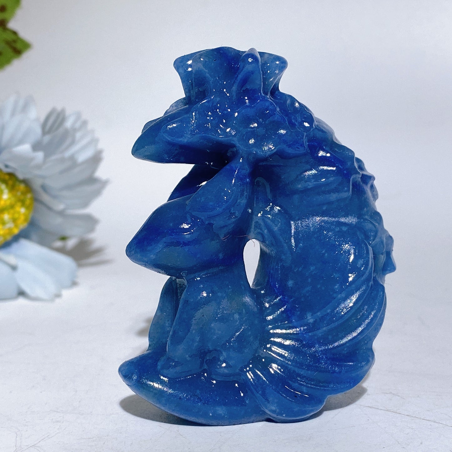 2.7" Crystal Fox Moon Carving Crystal Healing Bulk Wholesale