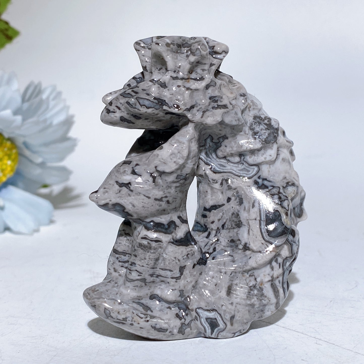 2.7" Crystal Fox Moon Carving Crystal Healing Bulk Wholesale