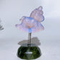 3.2" Crystal Unicorn with Spring Serpentine Base Crystal Healing Bulk Wholesale