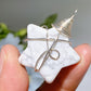 Silver-plated Copper Wrapping Crystal Star Pendant with Black Cord Necklace Crystal Healing Bulk Wholesale