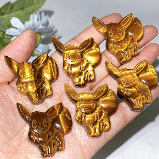 1.6"-2.1" Yellow Tiger's Eye Slab Carving Crystal Healing Bulk Wholesale