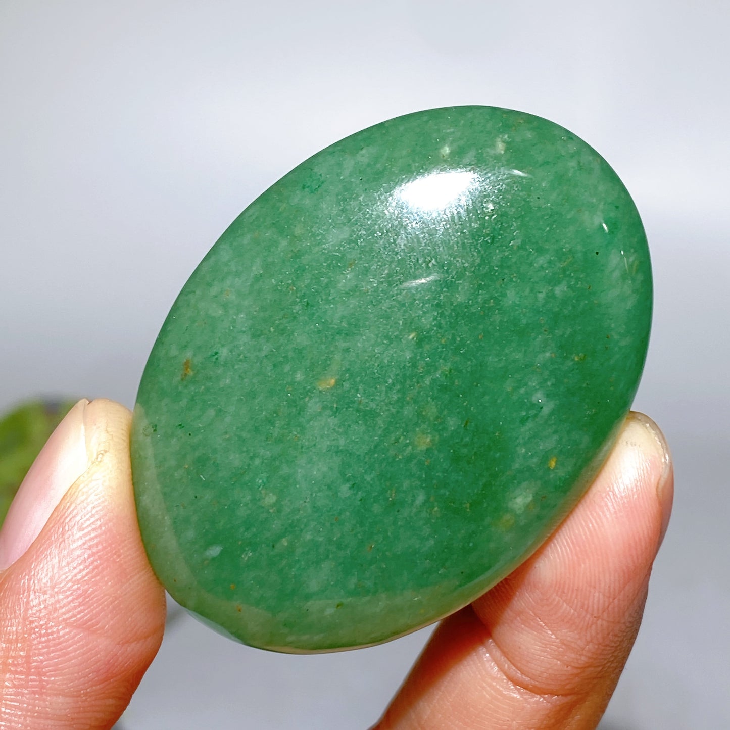 2.0" Green Aventurine Palm Crystal Healing Bulk Wholesale