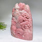 19cm Unique Hand Carved Pink Opal Landscape Pavilions Free Form Crystal Healing Bulk Wholesale