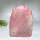 19cm Unique Hand Carved Pink Opal Landscape Pavilions Free Form Crystal Healing Bulk Wholesale