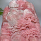 19cm Unique Hand Carved Pink Opal Landscape Pavilions Free Form Crystal Healing Bulk Wholesale