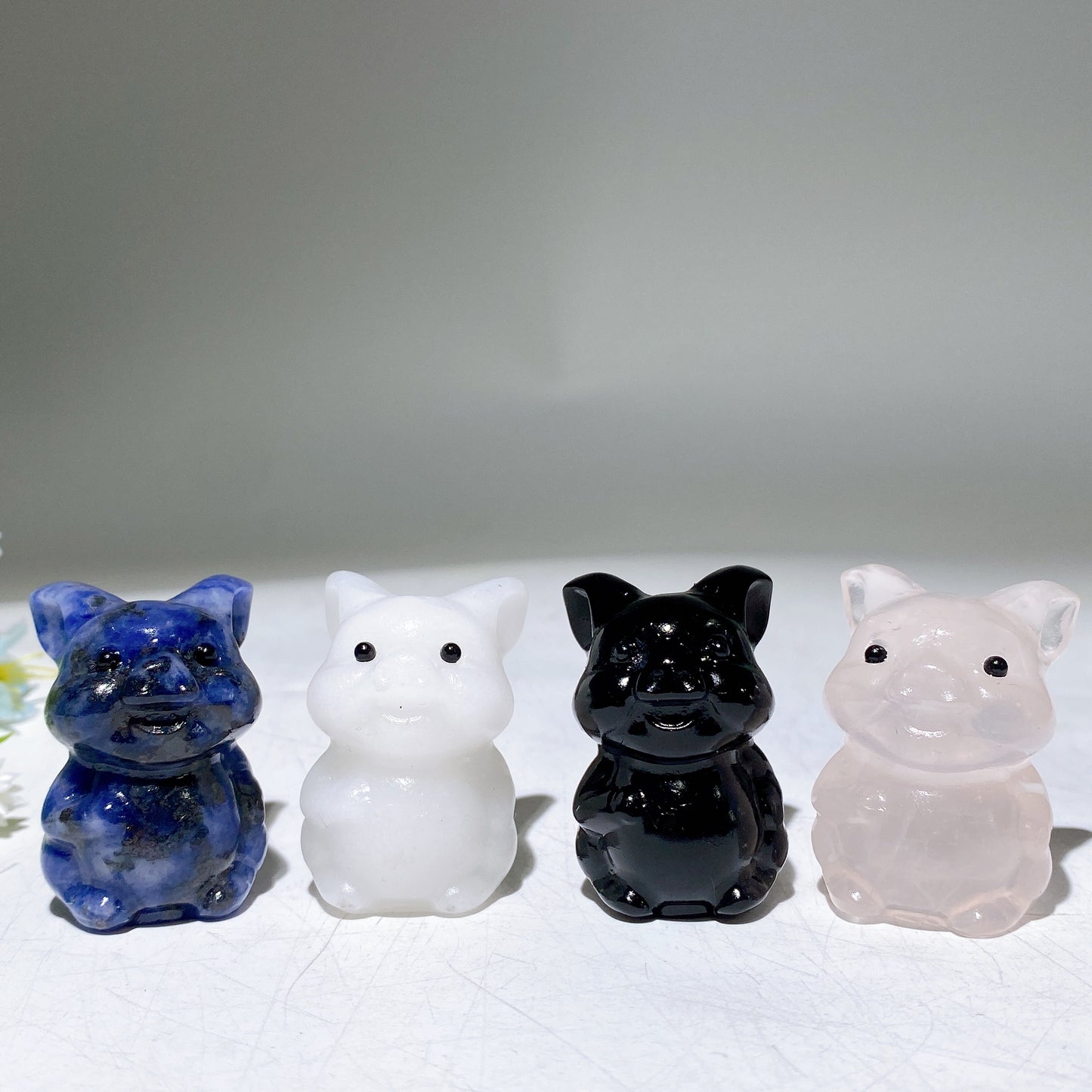 1.6" Crystal Pig Carving Crystal Healing Bulk Wholesale