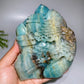 13.5cm Unique Hand Carved Caribbean Calcite Landscape Free Form Crystal Healing Bulk Wholesale