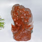 14.5cm Unique Hand Carved Fire Quartz Plum Blossom Tree with Love Birds Free Form Crystal Healing Bulk Wholesale