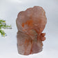 14.5cm Unique Hand Carved Fire Quartz Plum Blossom Tree with Love Birds Free Form Crystal Healing Bulk Wholesale