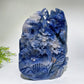 18cm Unique Hand Carved Sodalite Landscape with Dragon Carving Free Form Crystal Healing Bulk Wholesale