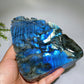 15.5cm Unique Hand Carved Labradorite Landscape Pavilions Free Form Crystal Healing Bulk Wholesale