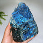 15.5cm Unique Hand Carved Labradorite Landscape Pavilions Free Form Crystal Healing Bulk Wholesale