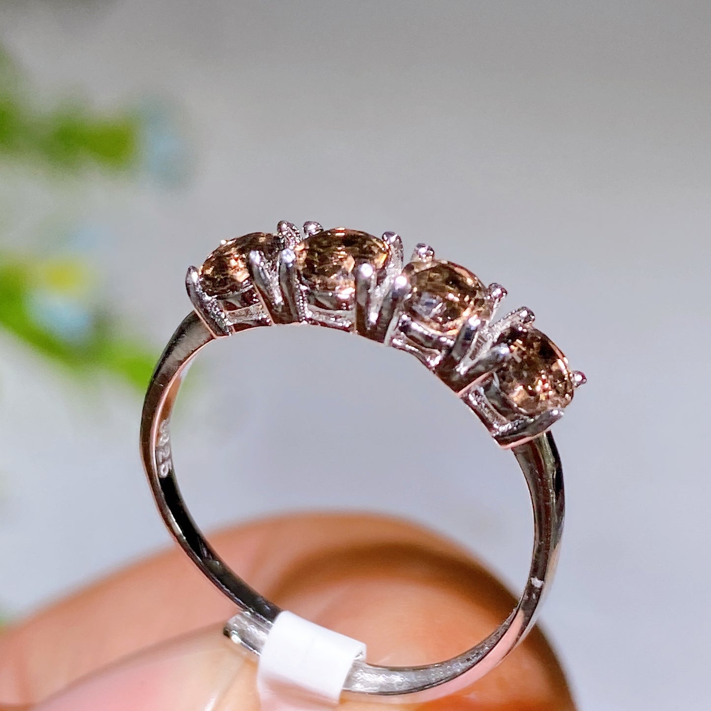 S925 Crystal Ring Crystal Healing Bulk Wholesale